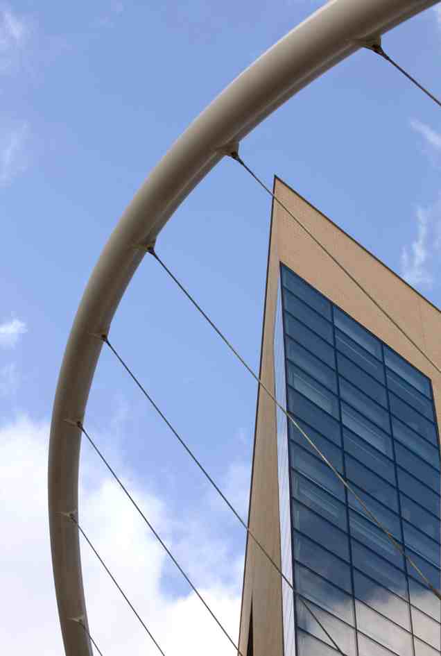 Tied Arch footbridge with Cables